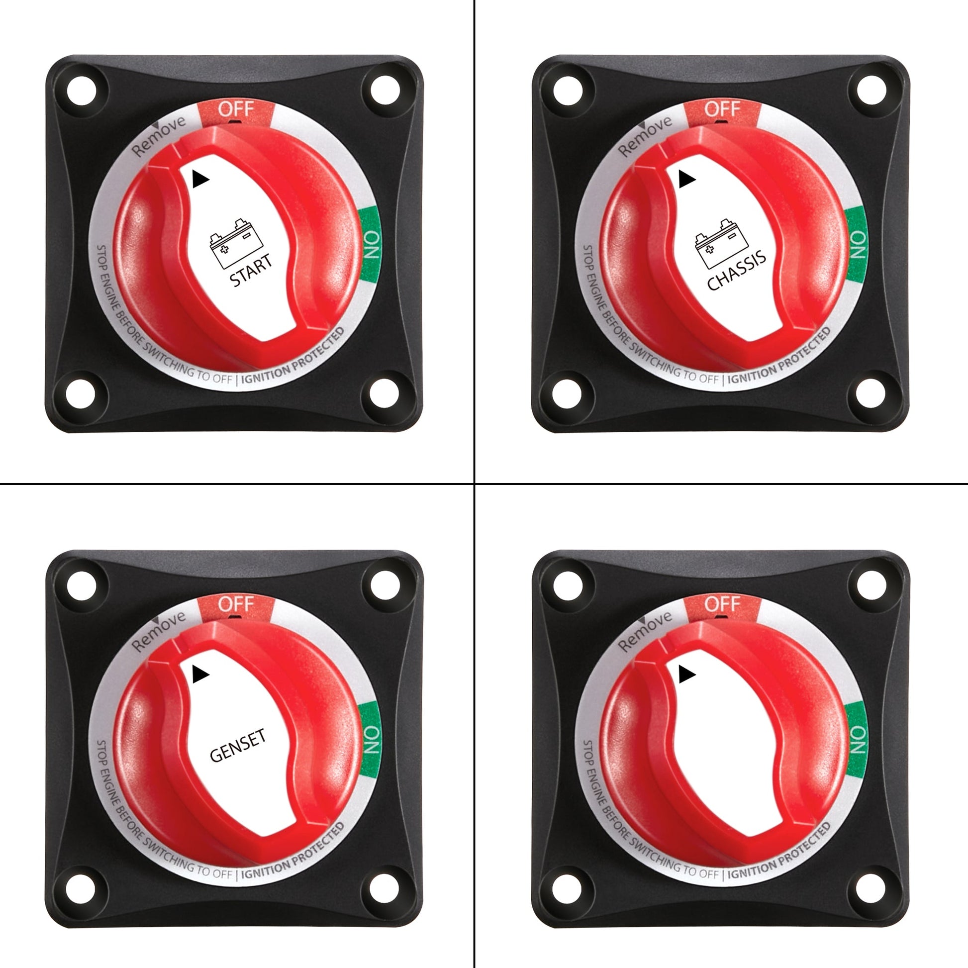 RICH SOLAR 275A On/Off Battery Switch 275 Amp DC Switch with Removable Knob for Isolation and Safety product image 9