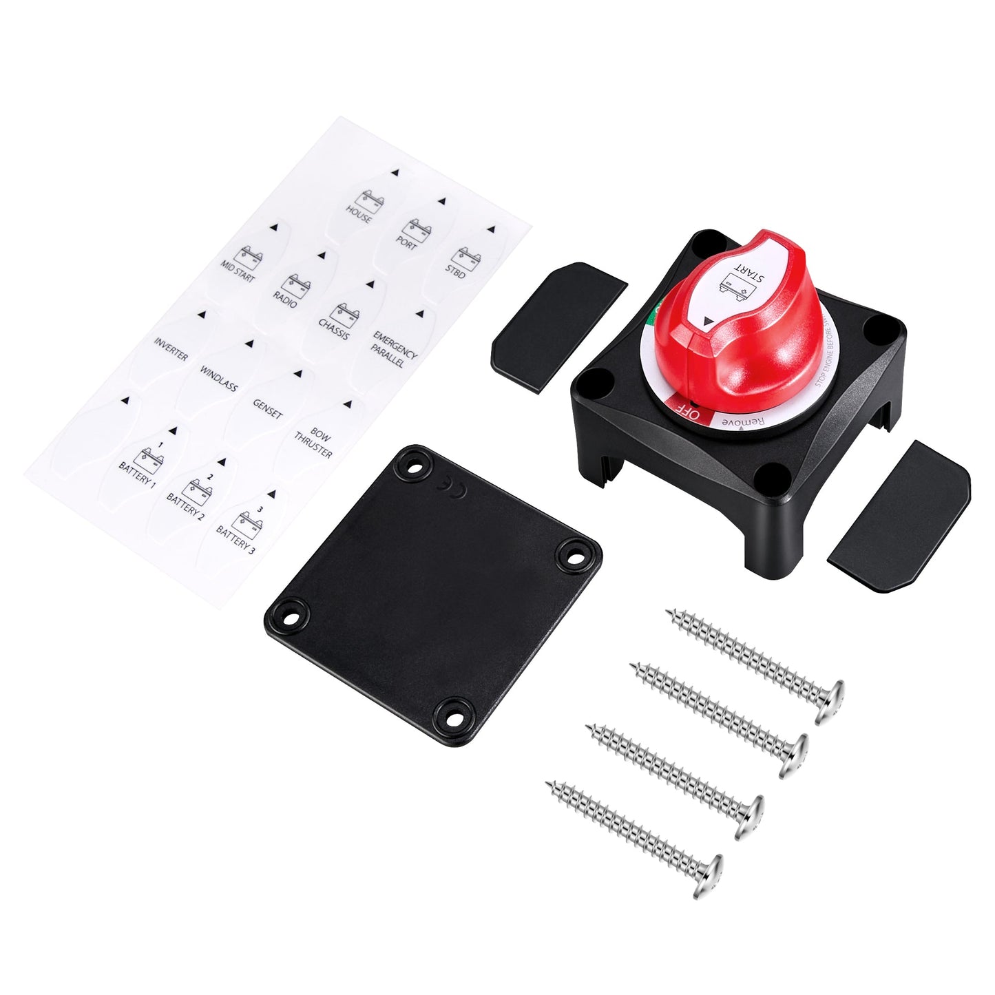 RICH SOLAR 275A On/Off Battery Switch 275 Amp DC Switch with Removable Knob for Isolation and Safety product image 10