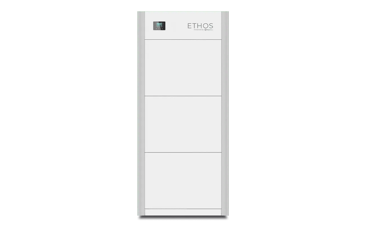BigBattery ETHOS 15.36kWh system with 3 battery modules and control box; inverter sold separately
