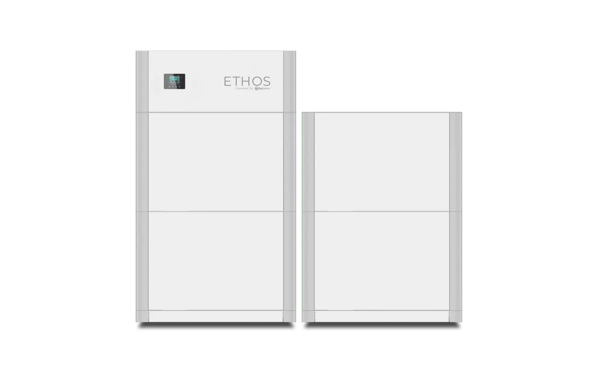 BigBattery ETHOS 20.48kWh system with 4 battery modules and control box; inverter sold separately