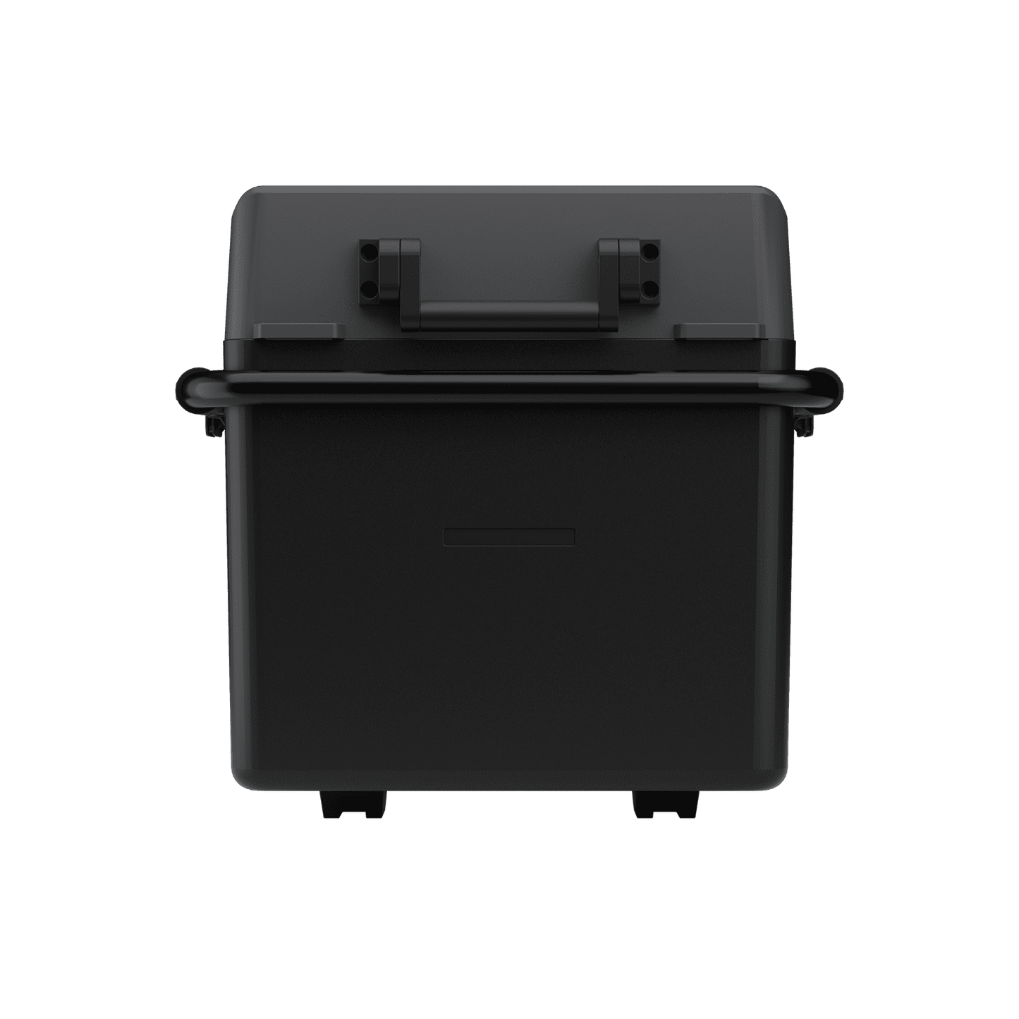 End view of the BougeRV CRD2 V2.0 fridge showing the pull handle