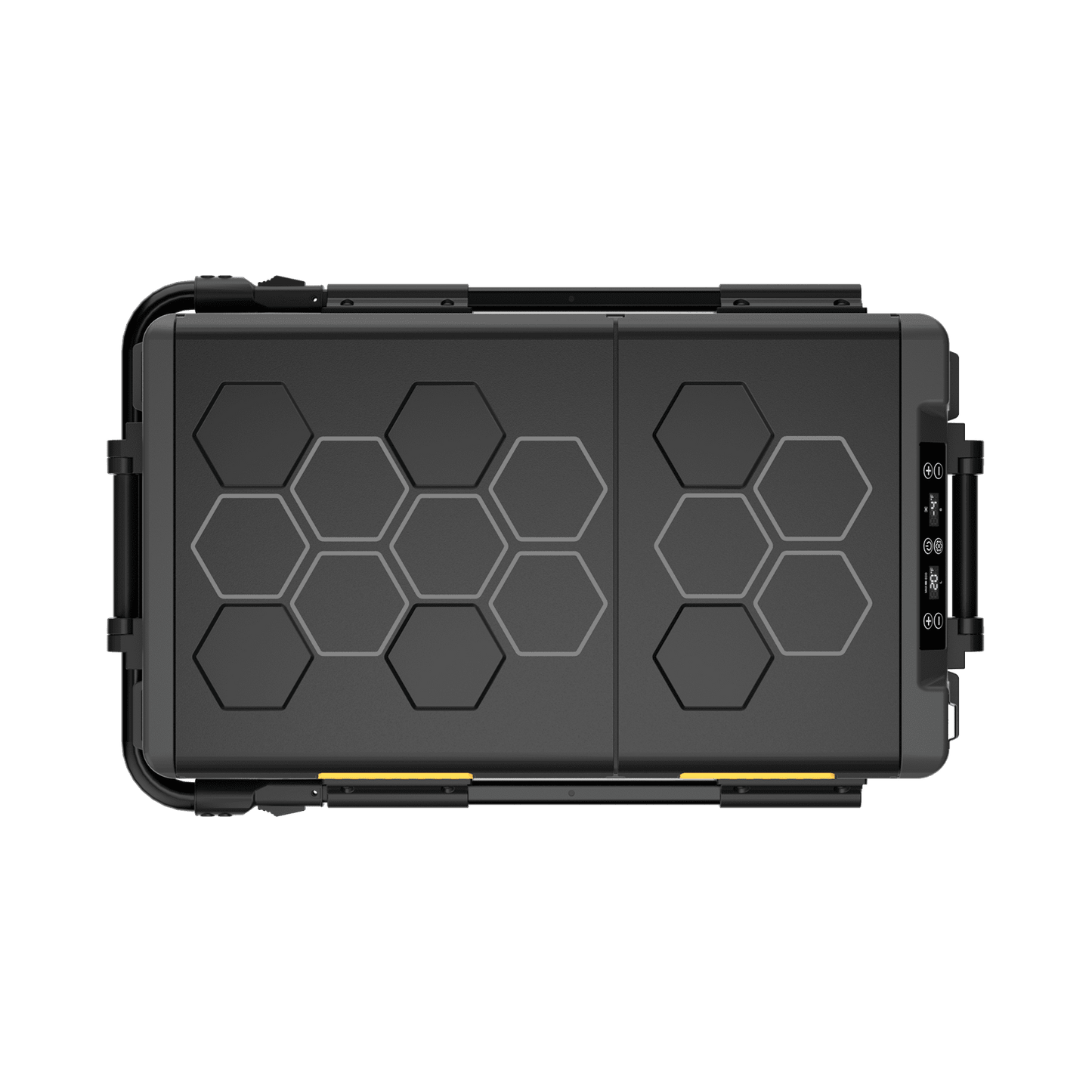 Top view of the closed BougeRV CRD2 V2.0 dual-zone portable fridge