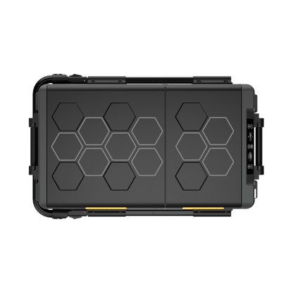 Top view of the closed BougeRV CRD2 V2.0 dual-zone portable fridge