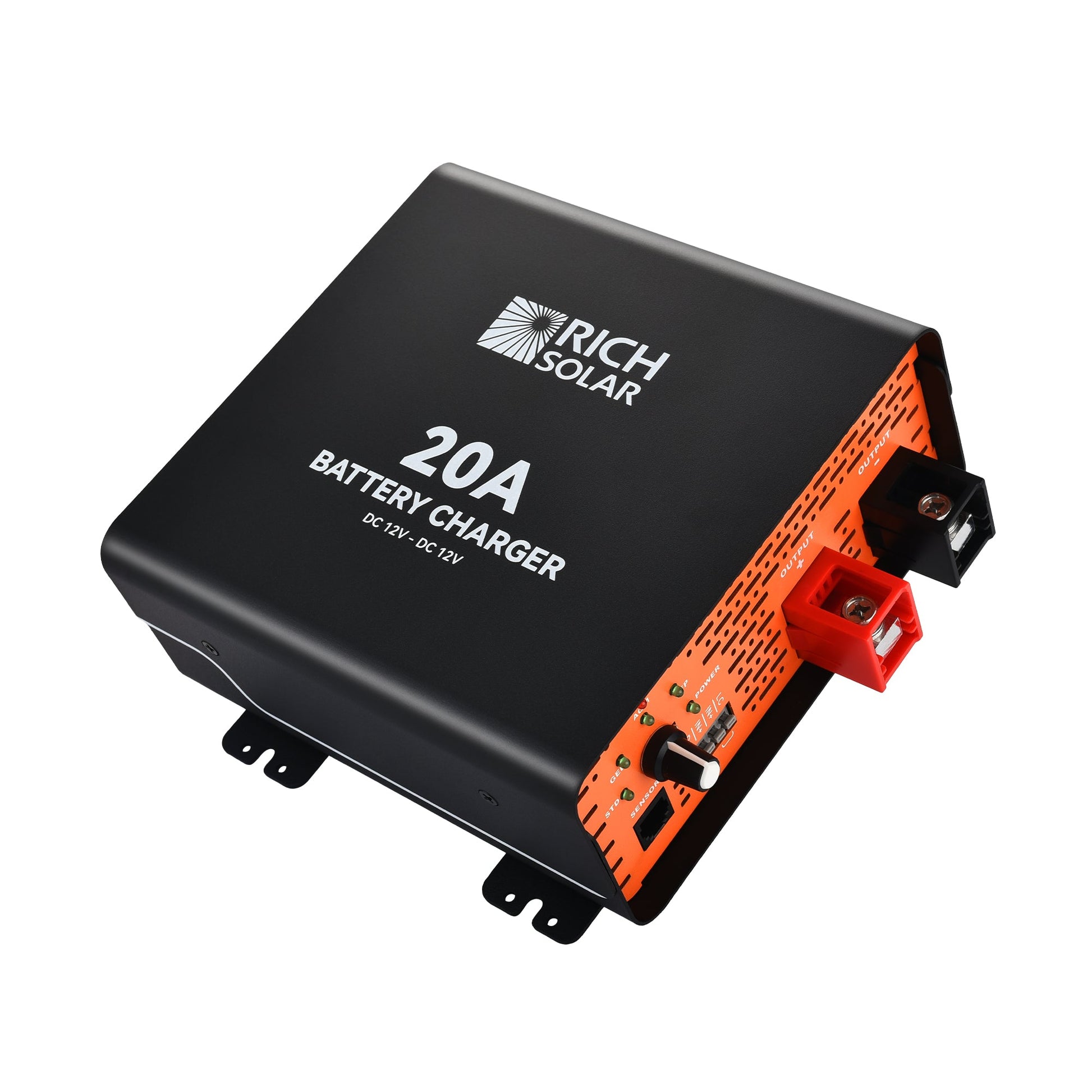 RICH SOLAR 12V 20A DC-DC Battery Charger for RV, Van, Boat, Off-Grid Lithium & Lead-Acid Batteries product image 1