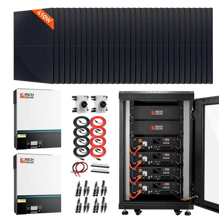 RICH SOLAR Complete Off-Grid Solar Kit 30 x MEGA 410