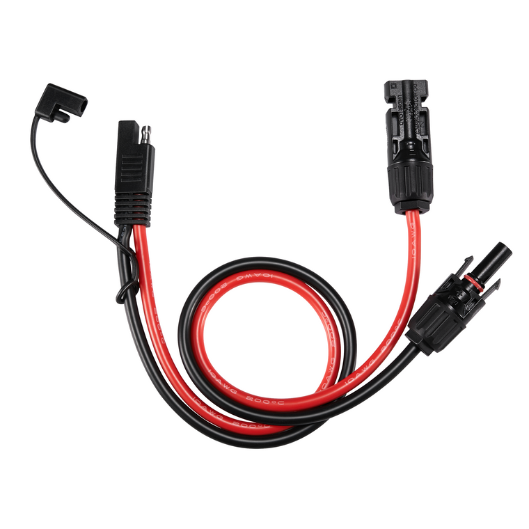 RICH SOLAR 10AWG Solar Connector to SAE Adapter Connect Solar Panel Connectors to SAE Plug