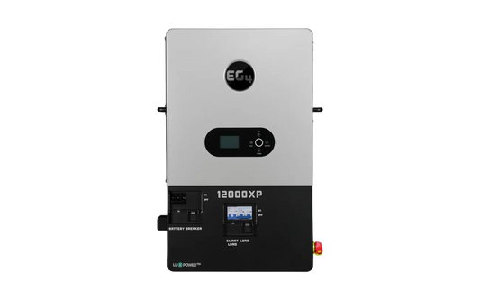 EG4 12000XP V2 inverter — front view; single component detail