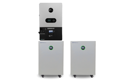 BigBattery NEXUS 28.6kWh Off-Grid Battery & Inverter Kit — 2 NEXUS Batteries + 1 EG4 12000XP V2 Off-Grid Inverter — product detail view