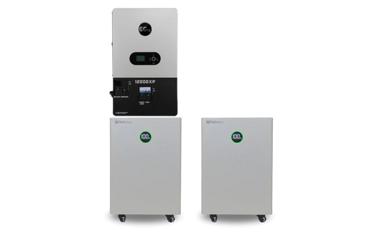 BigBattery NEXUS 28.6kWh + EG4 12000XP V2 Kit — complete kit product view