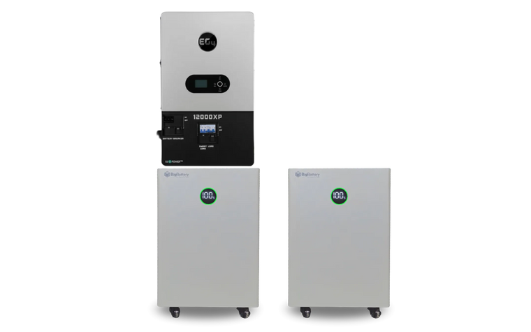 BigBattery NEXUS 28.6kWh Off-Grid Battery & Inverter Kit — 2 NEXUS Batteries + 1 EG4 12000XP V2 Off-Grid Inverter