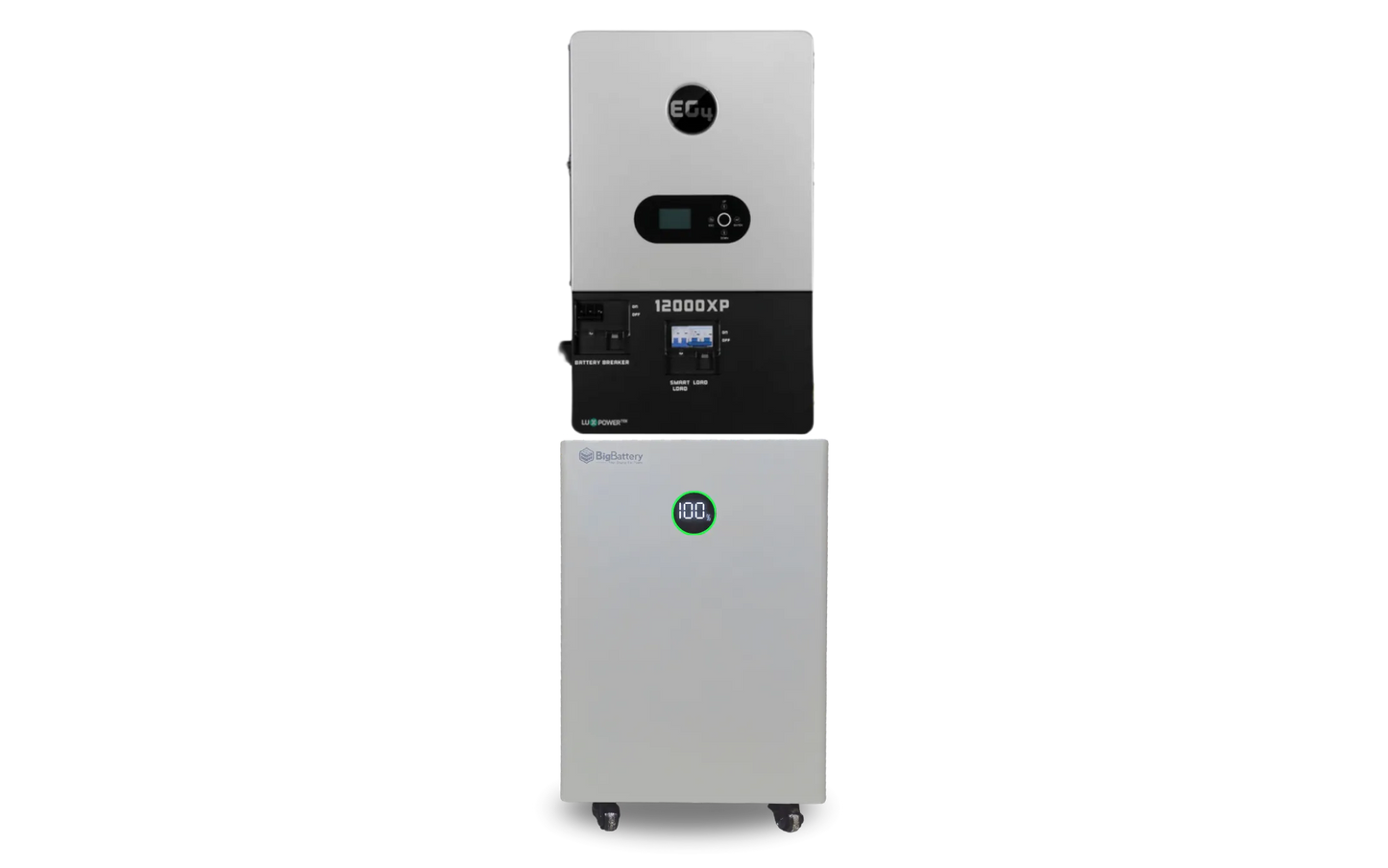BigBattery NEXUS 14.3kWh + EG4 12000XP V2 Kit — complete kit product view
