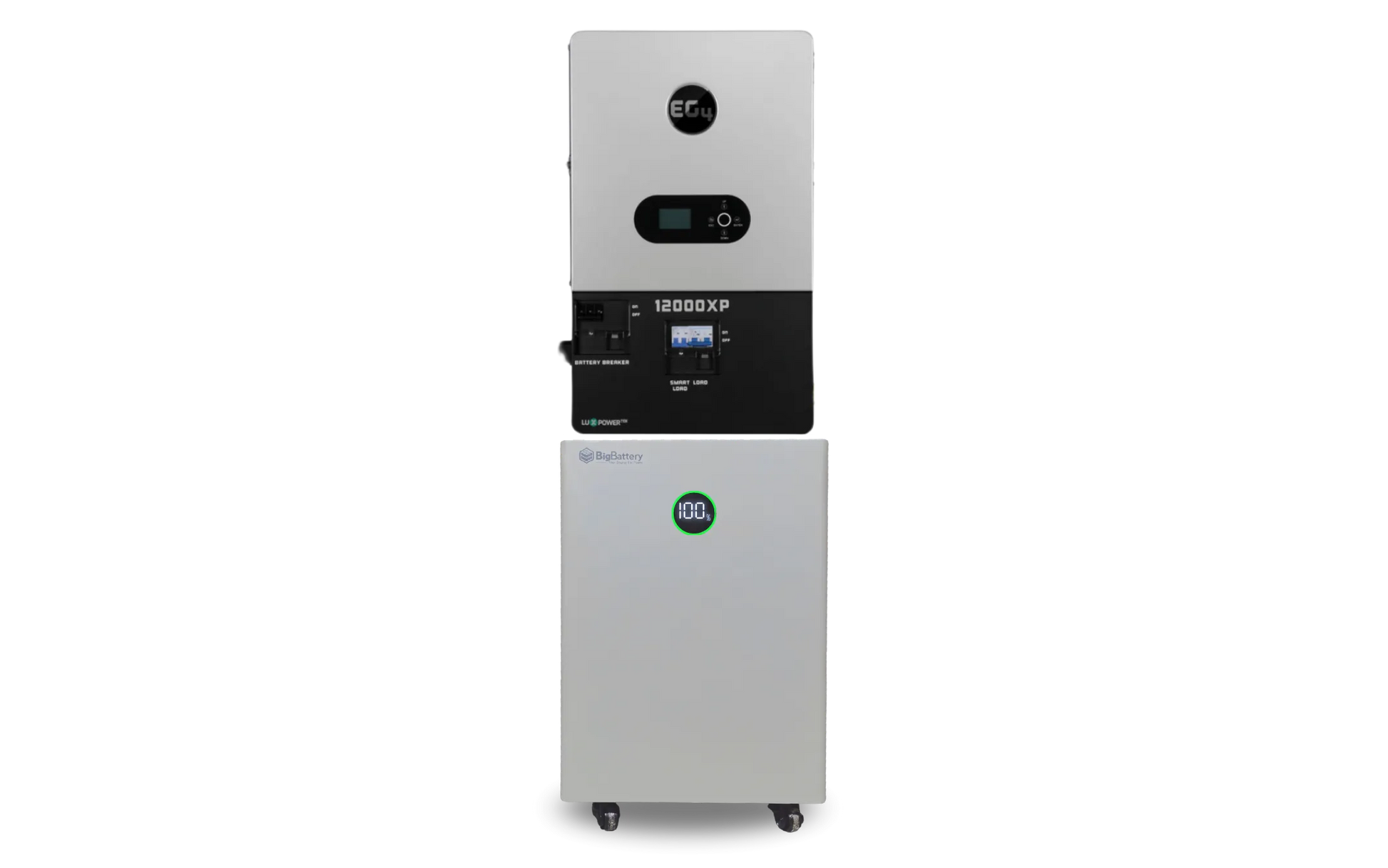 BigBattery NEXUS 14.3kWh + EG4 12000XP V2 Kit — complete kit product view