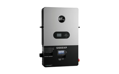 EG4 12000XP V2 inverter — right angled view; single component detail