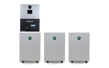 BigBattery NEXUS 42.9kWh Off-Grid Battery & Inverter Kit — 3 NEXUS Batteries + 1 EG4 6000XP Split-Phase Off-Grid Inverter — product detail view