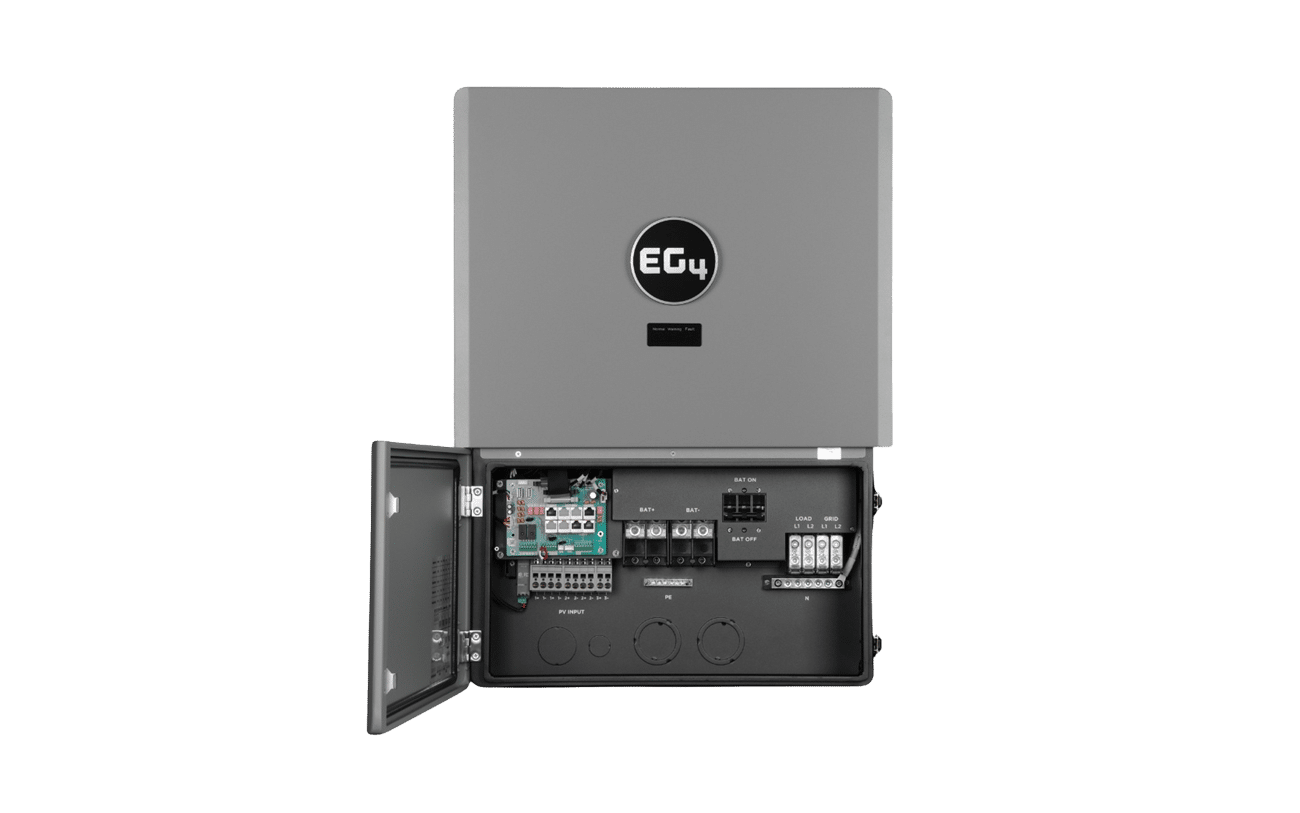 EG4 WallMount 314Ah All-Weather 16kWh Grid-Tied Battery & Inverter Kit — 1 All-Weather WallMount Battery + 1 FlexBOSS21 Hybrid Inverter — product detail view