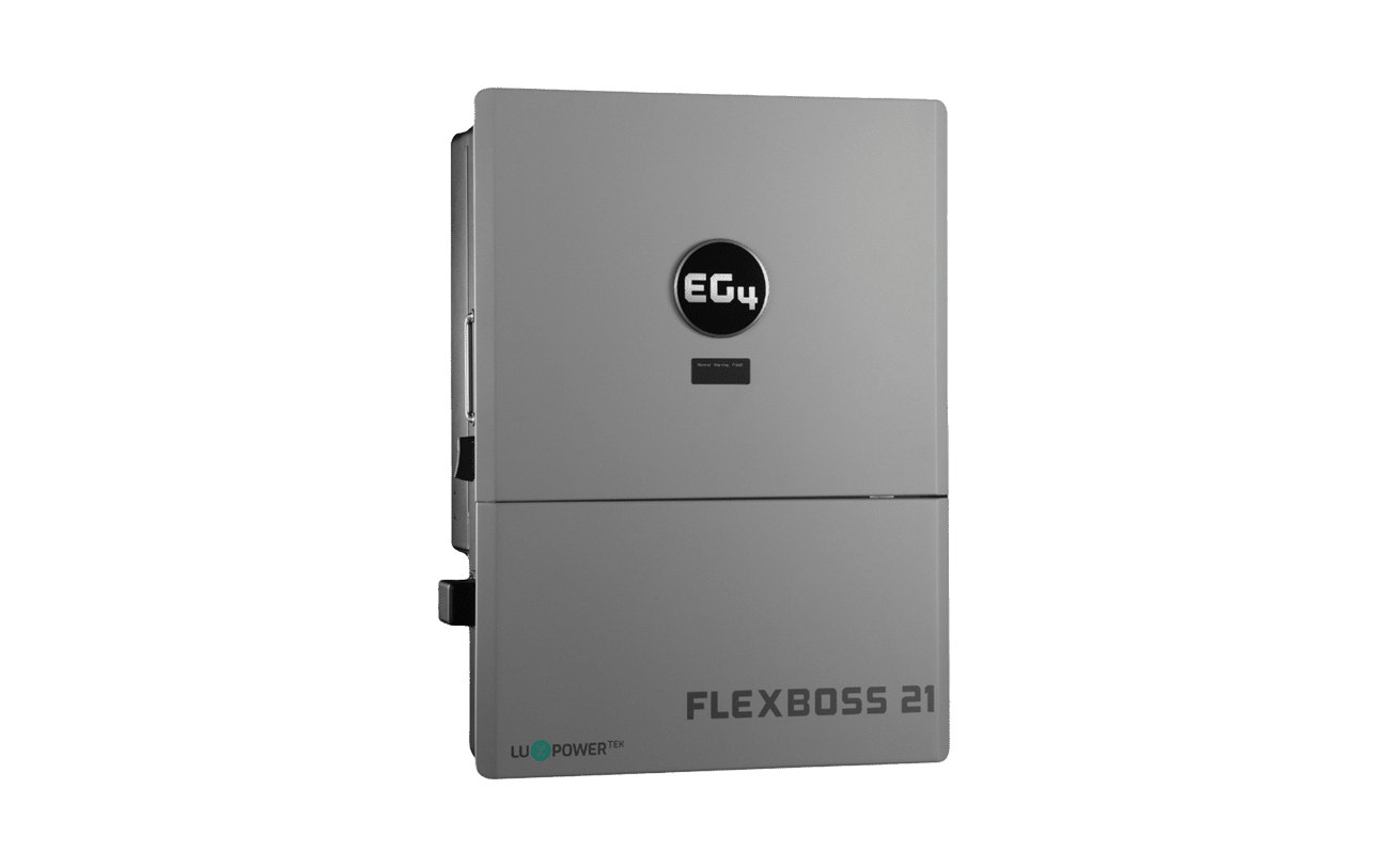 EG4 WallMount 314Ah All-Weather 16kWh Grid-Tied Battery & Inverter Kit — 1 All-Weather WallMount Battery + 1 FlexBOSS21 Hybrid Inverter — product detail view