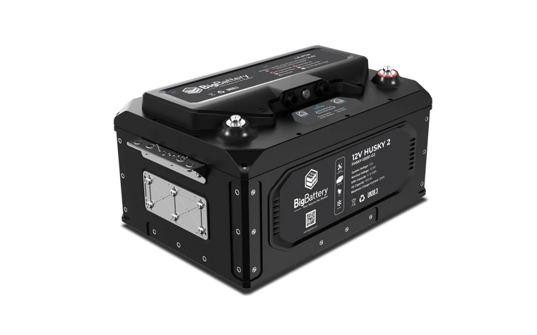 BigBattery HUSKY 2 12.8V 400Ah 5.12kWh Heated LiFePO4 Battery — 1 Battery with Inverter Communications