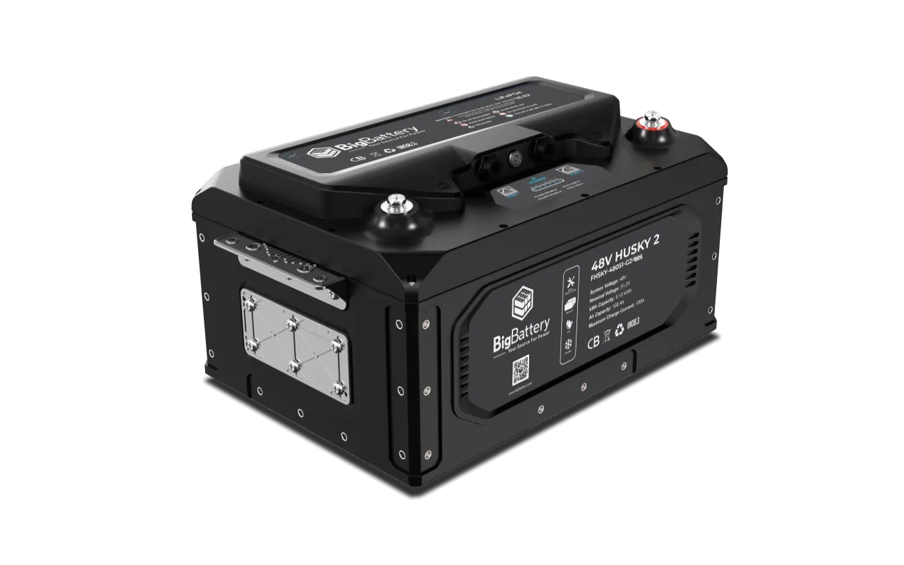 BigBattery HUSKY 2 INV 48V 100Ah 5.12kWh Battery — battery product view