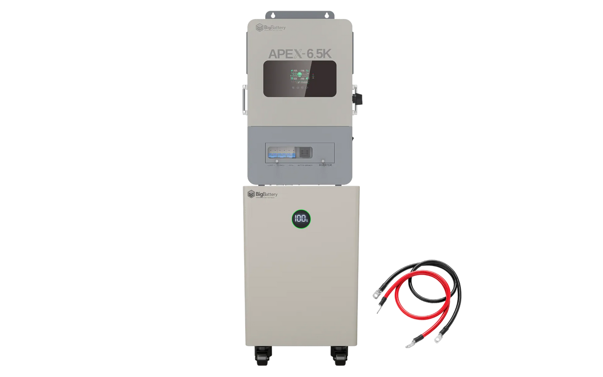 BigBattery NEXUS 2 16kWh Off-Grid Kit — 1 Battery + 1 APEX 6.5K Inverter — main product view