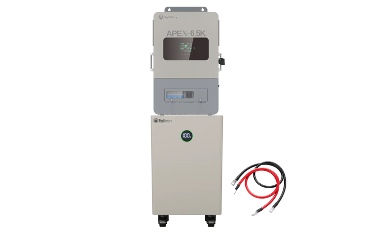 BigBattery NEXUS 2 16kWh Off-Grid Kit — 1 Battery + 1 APEX 6.5K Inverter