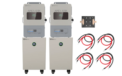 BigBattery NEXUS 2 32kWh Off-Grid Kit — 2 Batteries + 2 APEX 6.5K Inverters — main product view