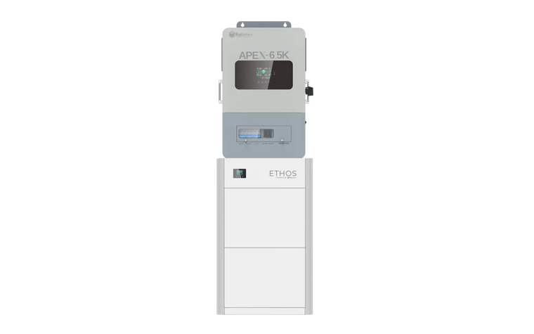 BigBattery ETHOS 10.24kWh Off-Grid Battery & Inverter Kit — 2 ETHOS Batteries + 1 APEX-6.5K Split-Phase Inverter