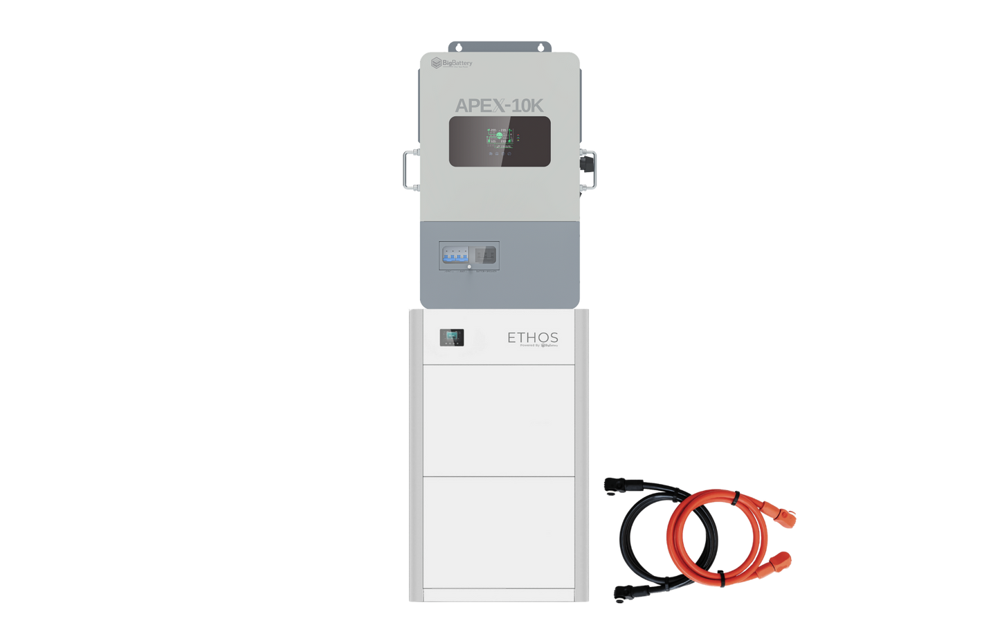 BigBattery ETHOS 20.48kWh Off-Grid Battery & Inverter Kit — 4 ETHOS Batteries + 2 APEX-10K Split-Phase Inverters — product detail view