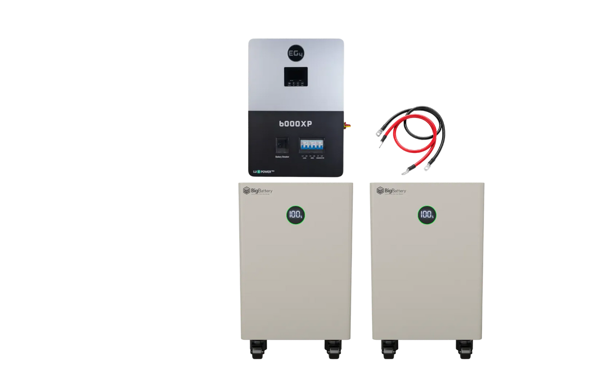 BigBattery NEXUS 2 32kWh Off-Grid Kit — 2 Batteries + 1 EG4 6000XP Inverter — main product view