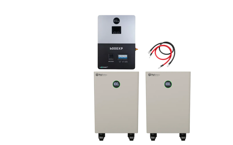 BigBattery NEXUS 2 32kWh Off-Grid Kit — 2 Batteries + 1 EG4 6000XP Inverter