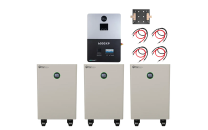 BigBattery NEXUS 2 48kWh Off-Grid Kit — 3 Batteries + 1 EG4 6000XP Inverter — main product view