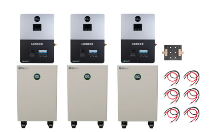 BigBattery NEXUS 2 48kWh Off-Grid Kit — 3 Batteries + 3 EG4 6000XP Inverters — main product view