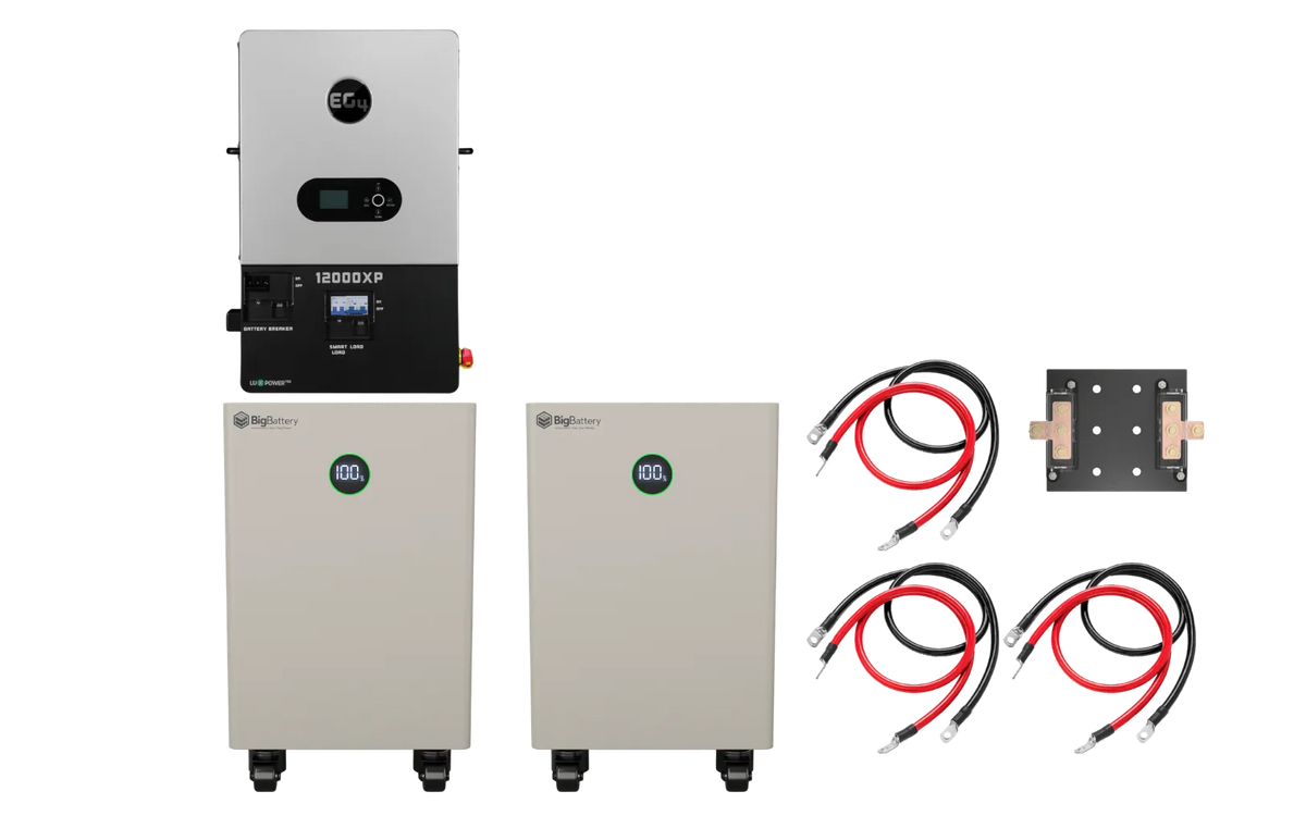 BigBattery NEXUS 2 32kWh Off-Grid Kit — 2 Batteries + 1 EG4 12000XP Inverter — main product view