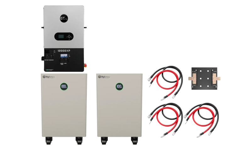BigBattery NEXUS 2 32kWh Off-Grid Kit — 2 Batteries + 1 EG4 12000XP Inverter