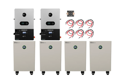 BigBattery NEXUS 2 64kWh Off-Grid Kit — 4 Batteries + 2 EG4 12000XP Inverters — main product view