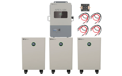 BigBattery NEXUS 2 48kWh Off-Grid Kit — 3 Batteries + 1 APEX-10K Inverter — main product view
