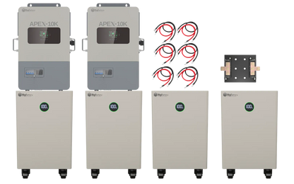 BigBattery NEXUS 2 64kWh Off-Grid Kit — 4 Batteries + 2 APEX-10K Inverters — main product view