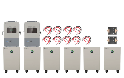 BigBattery NEXUS 2 96kWh Off-Grid Kit — 6 Batteries + 2 APEX-10K Inverters — main product view
