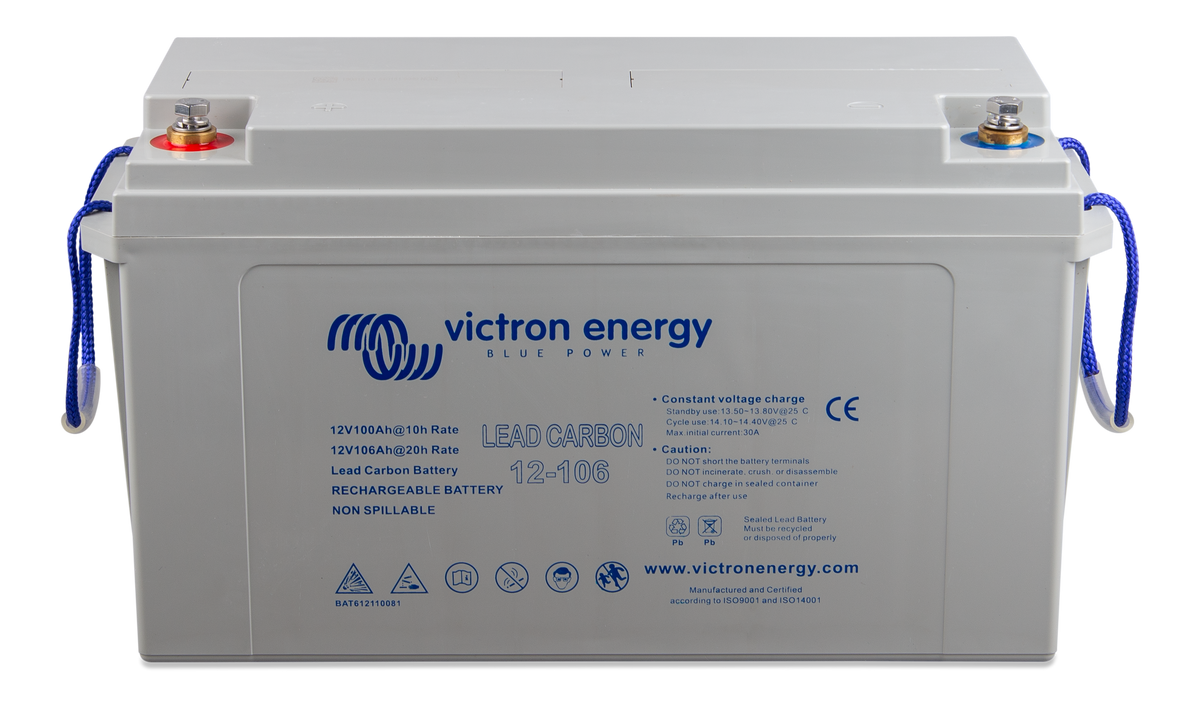 Victron Lead Carbon 12V 106Ah Battery M8 — BAT612110081 — exact manufacturer product photo