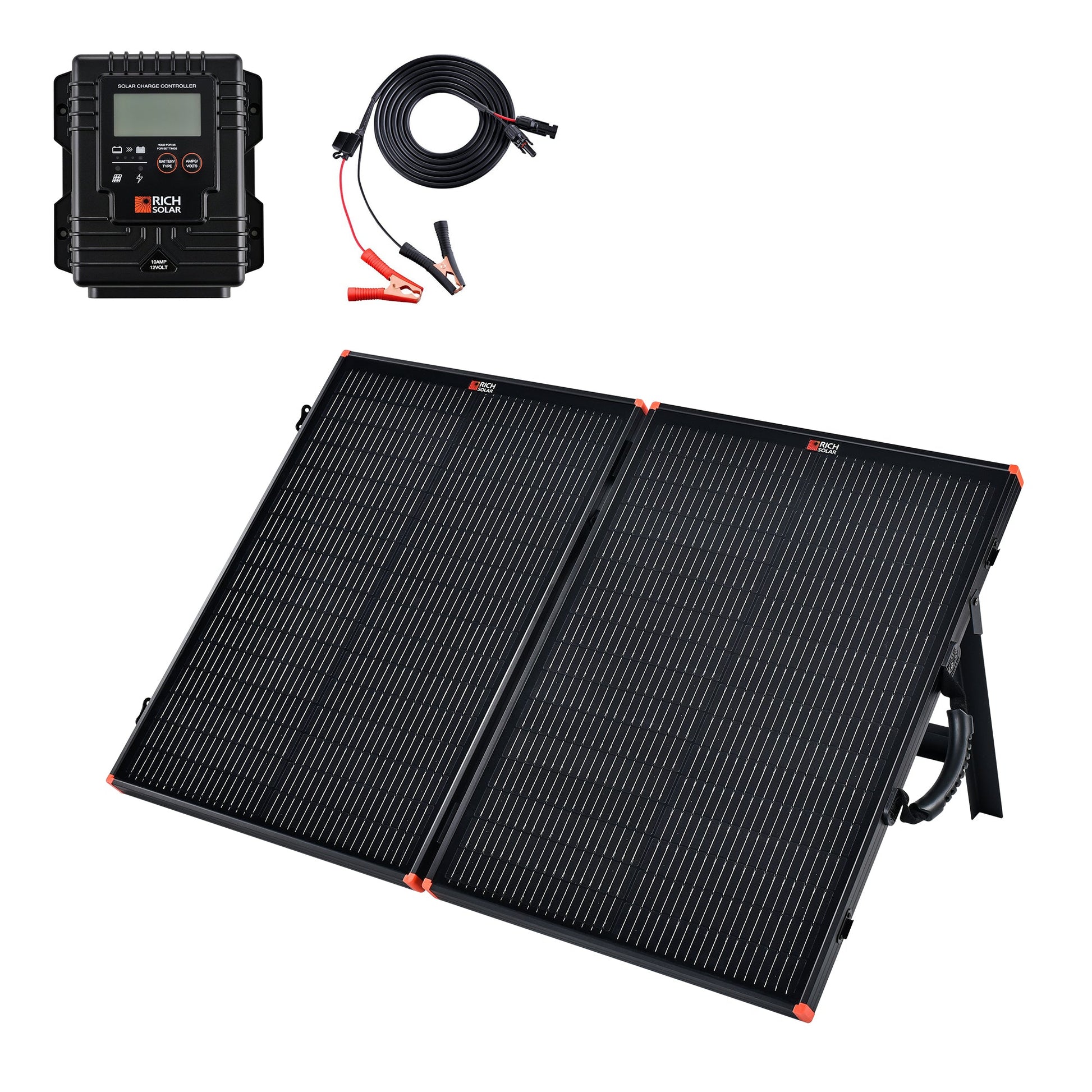 RICH SOLAR MEGA 100 Portable Briefcase Charging Kit 100W Portable Solar Panel product image 1