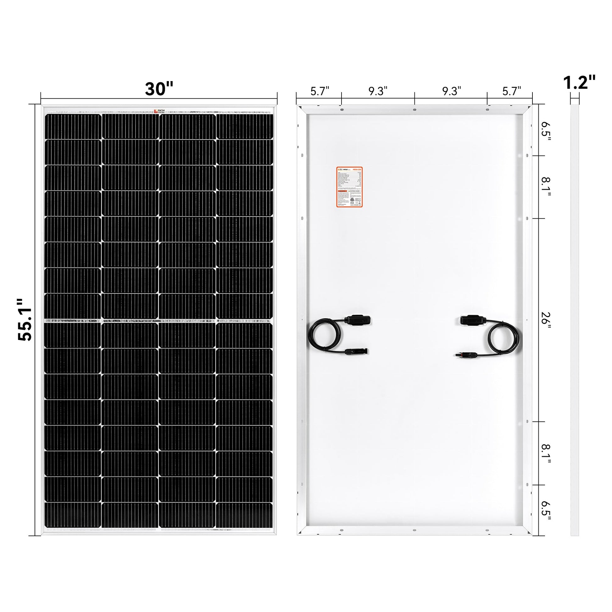 RICH SOLAR MEGA 220 220W Solar Panel product image 5