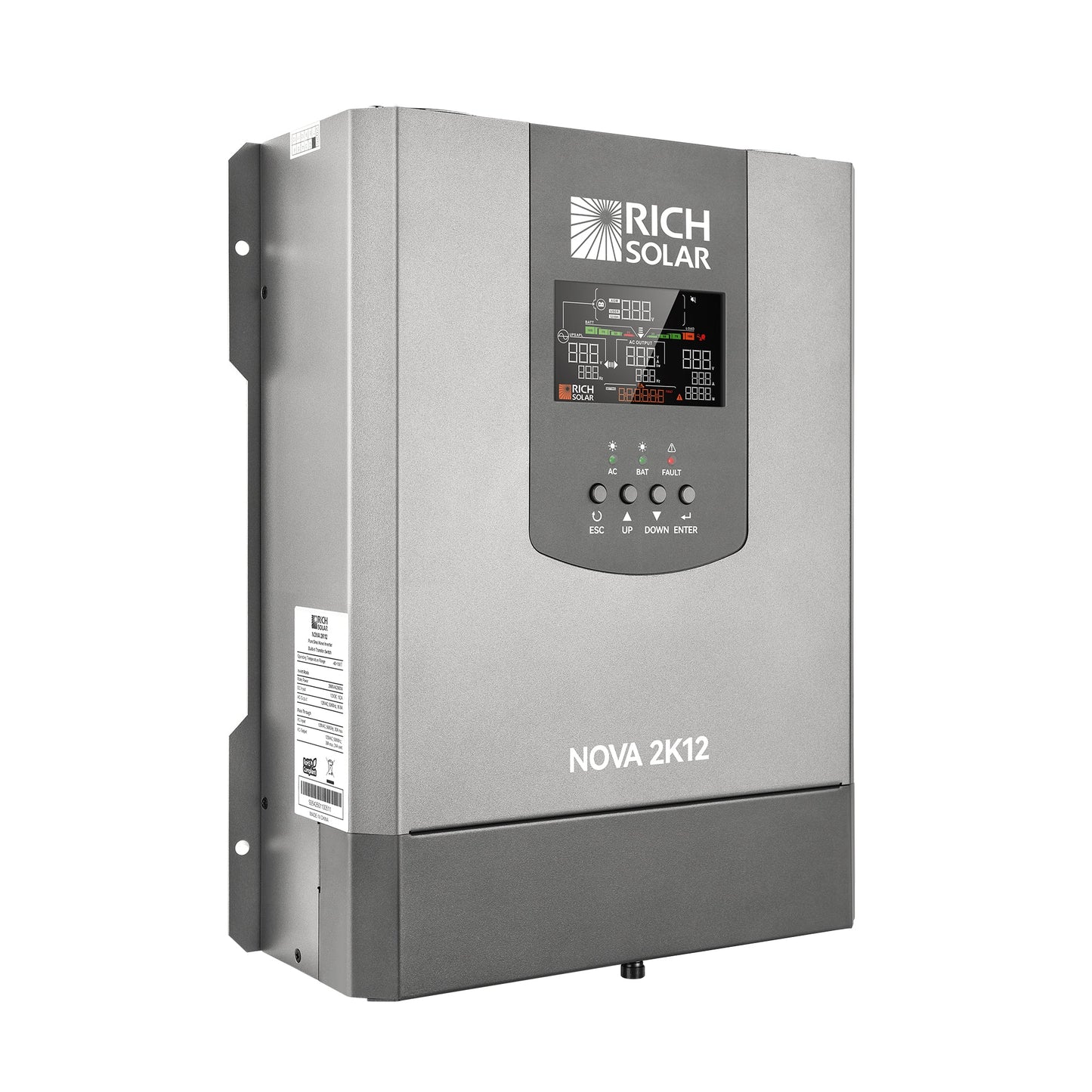 RICH SOLAR NOVA 2K12 2000W 12V Pure Sine Wave Inverter with Built-in Transfer Switch product image 5