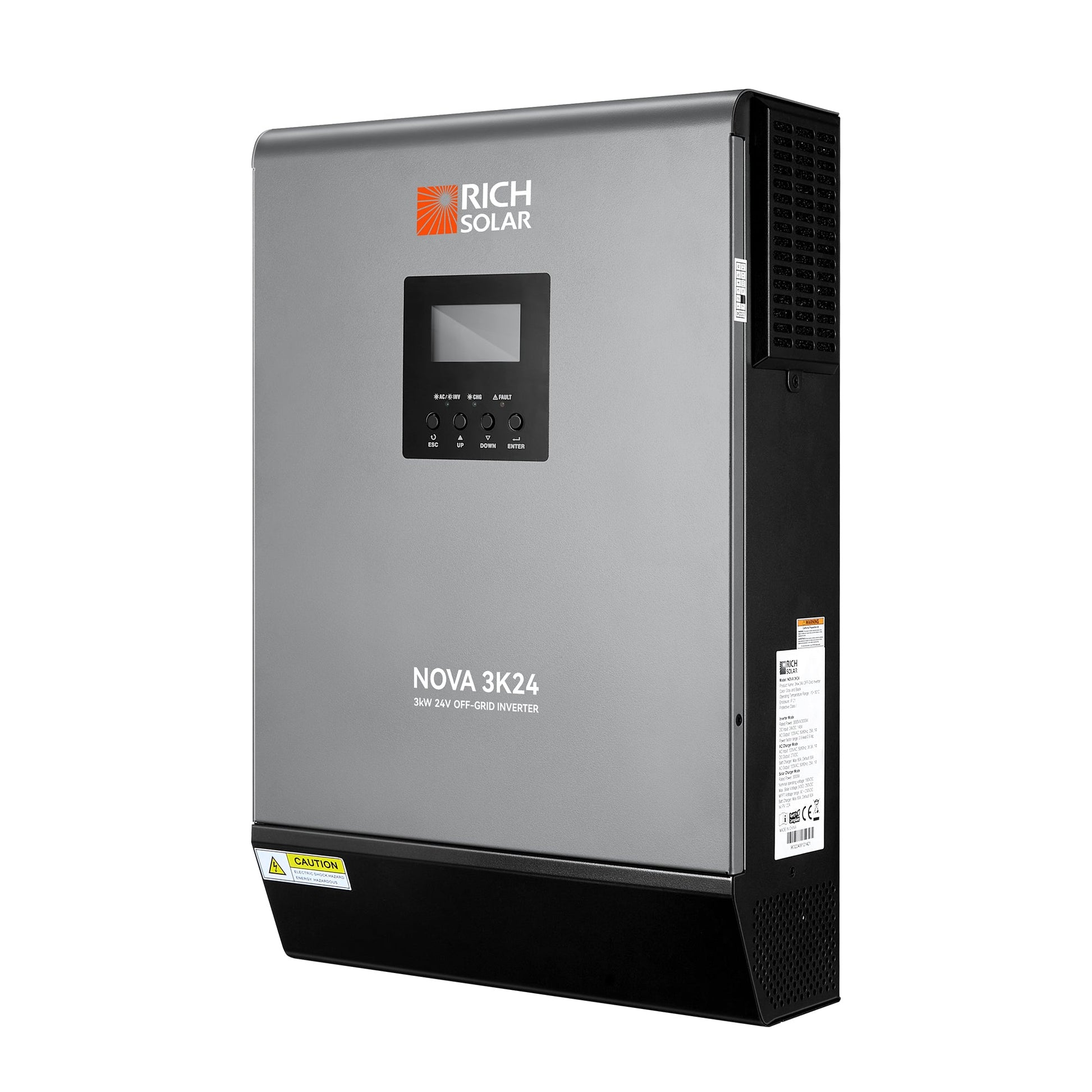 RICH SOLAR NOVA MAX 3K 3000W (3kW) 24V Off-Grid Hybrid Solar Inverter product image 1