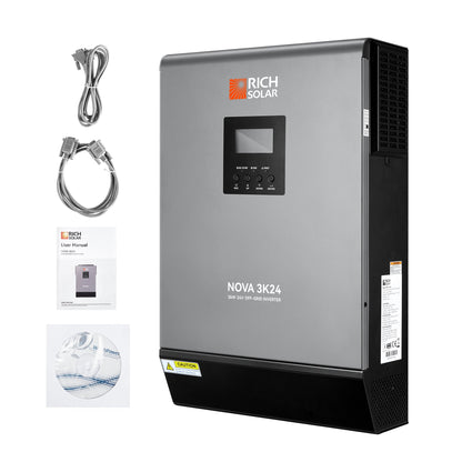 RICH SOLAR NOVA MAX 3K 3000W (3kW) 24V Off-Grid Hybrid Solar Inverter product image 2