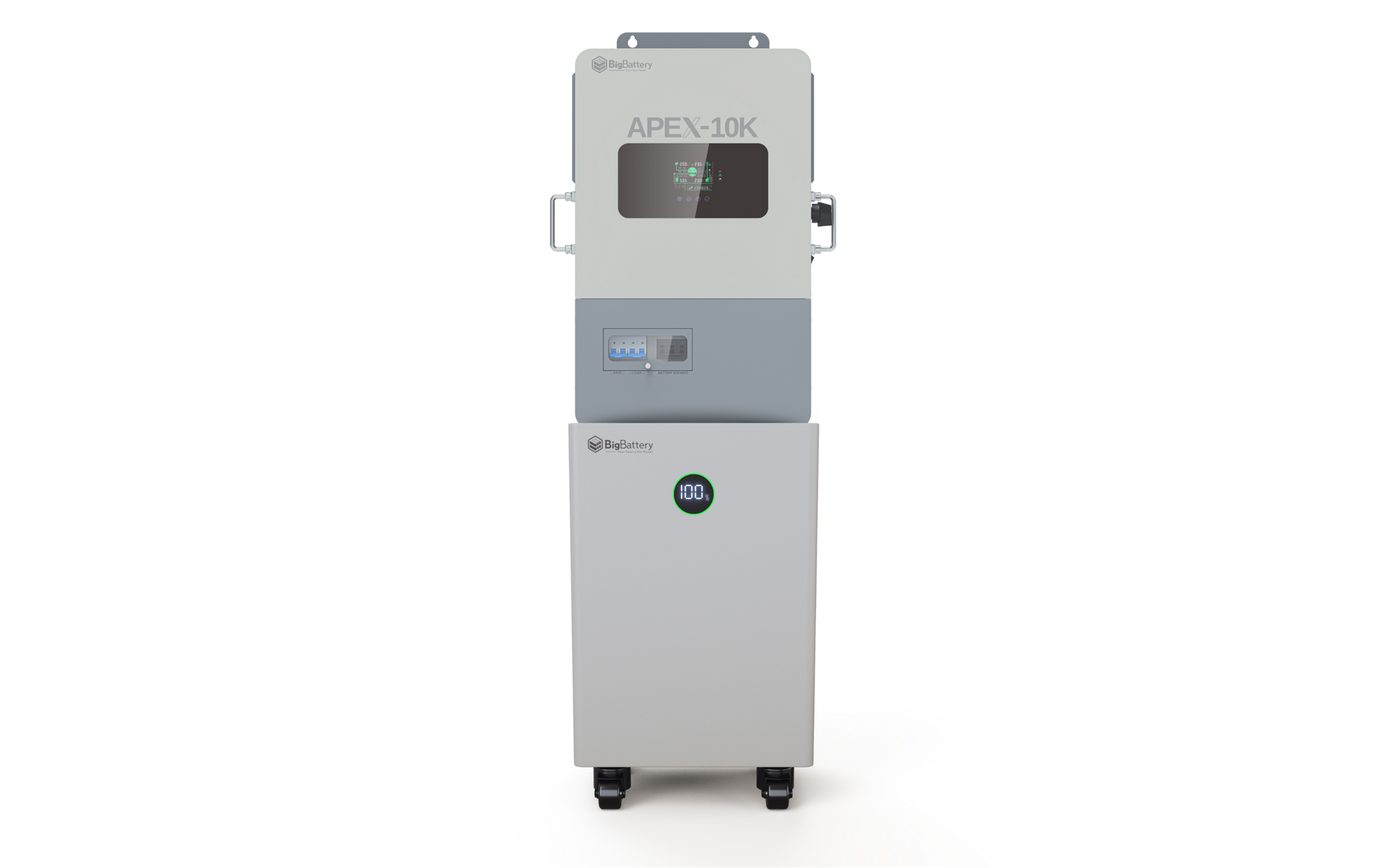 BigBattery NEXUS 14.3kWh Off-Grid Battery & Inverter Kit — 1 NEXUS Battery + 1 APEX-10K Split-Phase Inverter — product detail view