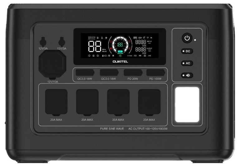 OUKITEL P1000 PLUS Portable Power Station | 1,800W, 1,024Wh