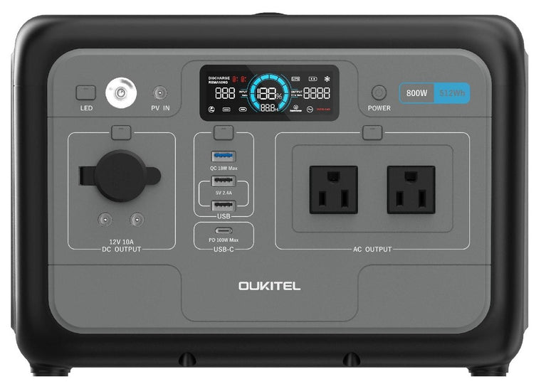 OUKITEL P800 Portable Power Station | 800W, 512Wh