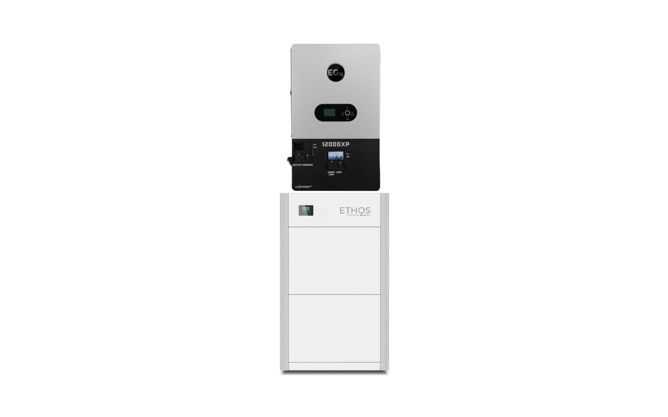 BigBattery ETHOS 15.36kWh Off-Grid Battery & Inverter Kit — 3 ETHOS Batteries + 1 EG4 12000XP V2 Off-Grid Inverter — product detail view