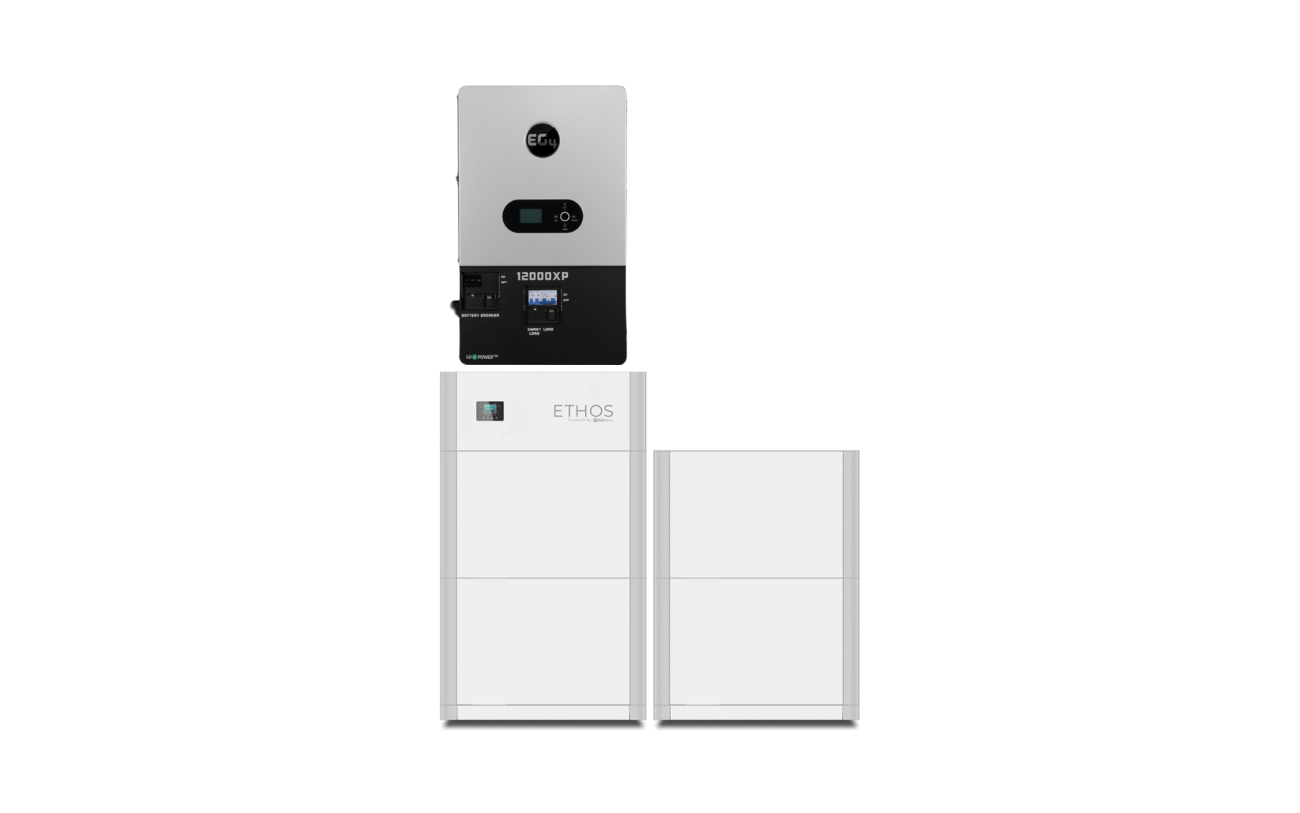BigBattery ETHOS 20.48kWh Off-Grid Battery & Inverter Kit — 4 ETHOS Batteries + 1 EG4 12000XP V2 Off-Grid Inverter — product detail view