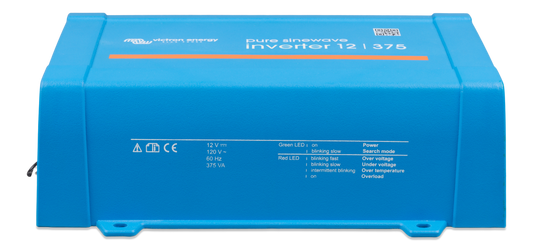 Victron 12/375 120V GFCI inverter PIN123750510 — manufacturer view