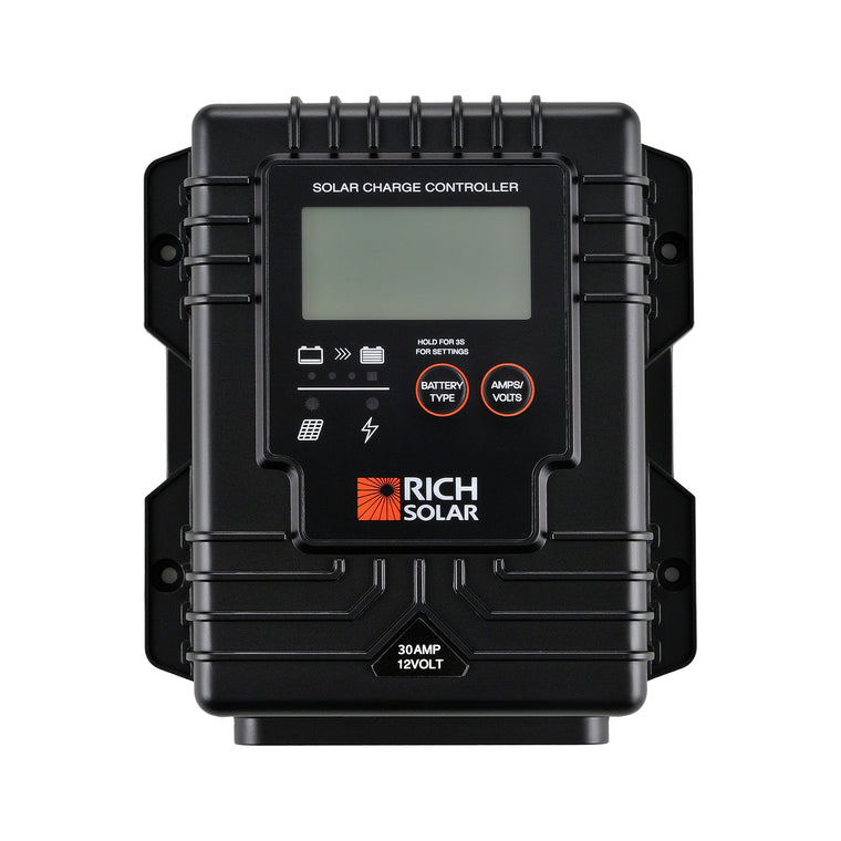 RICH SOLAR BRAVO Waterproof 30 30 Amp Waterproof PWM Solar Charge Controller